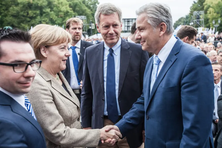 Zentralrat der Juden · Angela Merkel & Klaus Wowereit